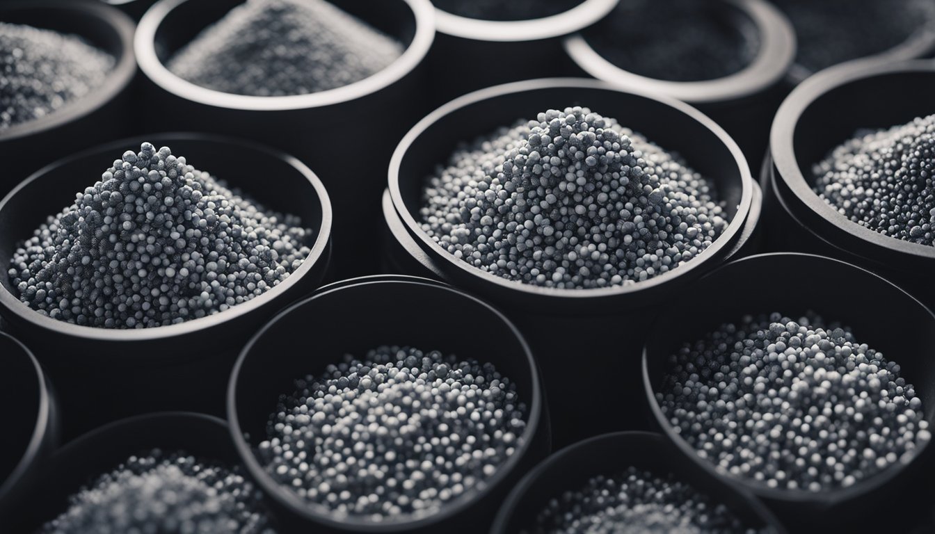 Granulated carbon filters water, removing impurities. Water flows through a bed of activated carbon, trapping contaminants. The carbon is then regenerated, restoring its filtration capabilities